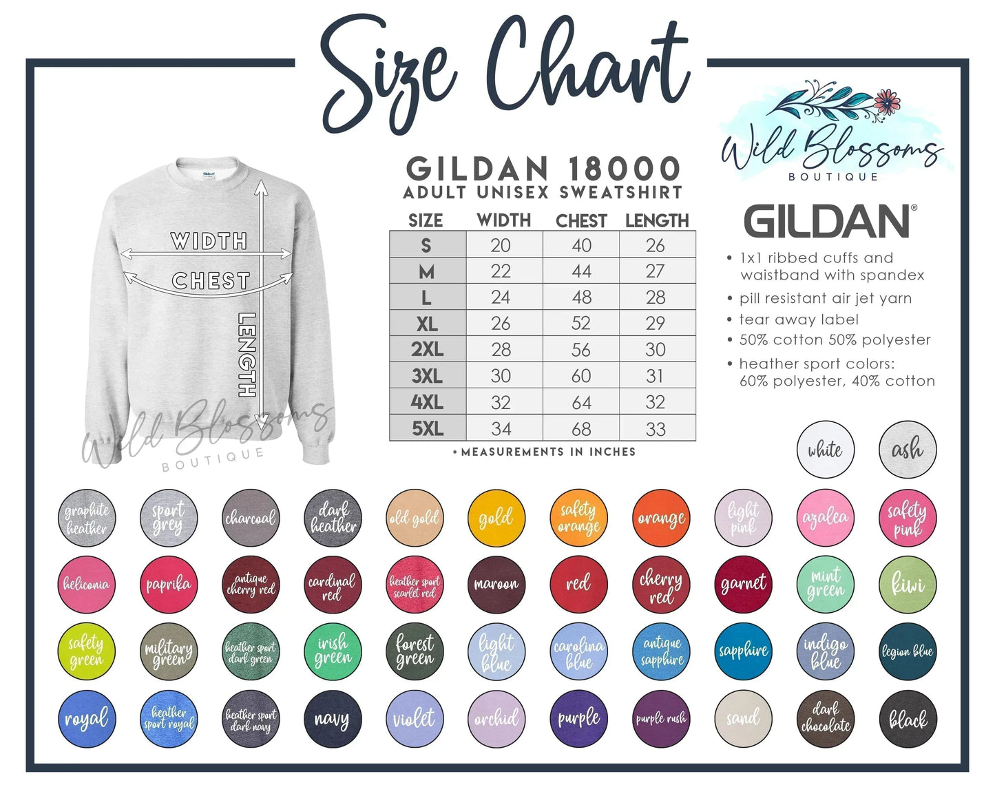 Gildan 18000 Crewneck Sweatshirt