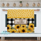 Buffalo Plaid Sunflower And Polka Dot Personalized Glass Cutting Board