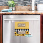 Buffalo Plaid Sunflower And Polka Dot Clean / Dirty Dishwasher Magnet