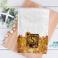 Boho Fall Floral Wooden Frame Personalized Kitchen Towel