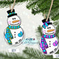 Boy And Girl Winter Personalized Snowman Ornament