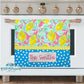 Bright Lemon Polka Dot Personalized Kitchen Towel