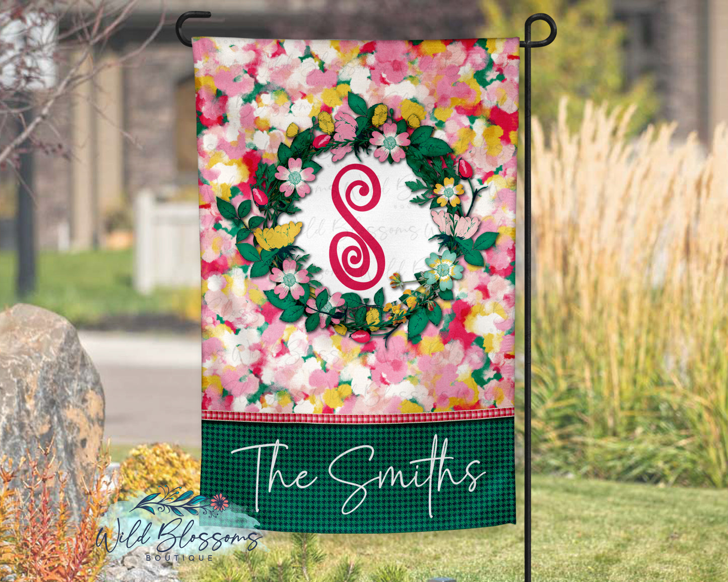 Bright Spring Floral Garden Flag