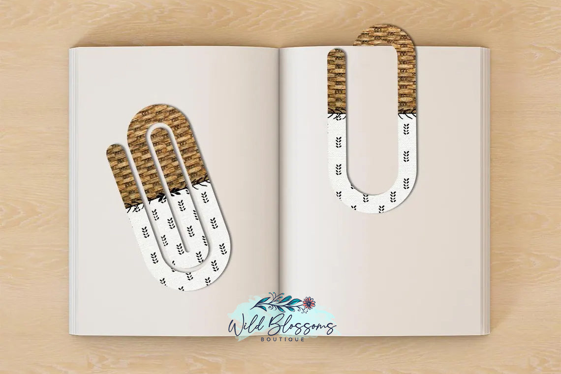 Paper Clip Bookmarks - 13 Designs to Choose From