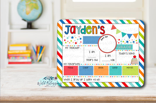 Bright Colorful Back To School Sign