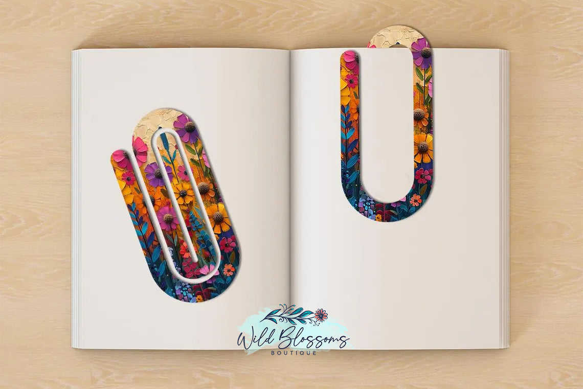 Paper Clip Bookmarks - 13 Designs to Choose From