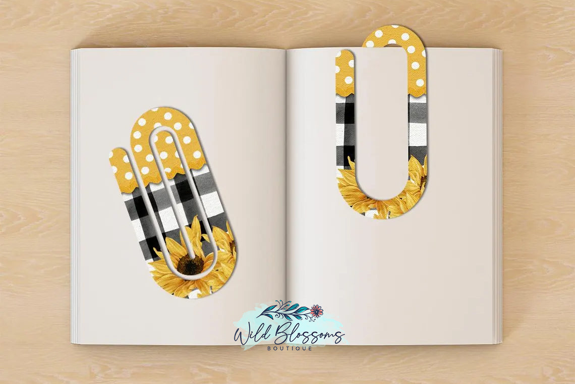 Paper Clip Bookmarks - 13 Designs to Choose From