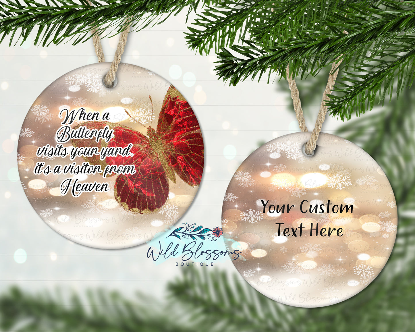 Butterfly Remembrance Ornament
