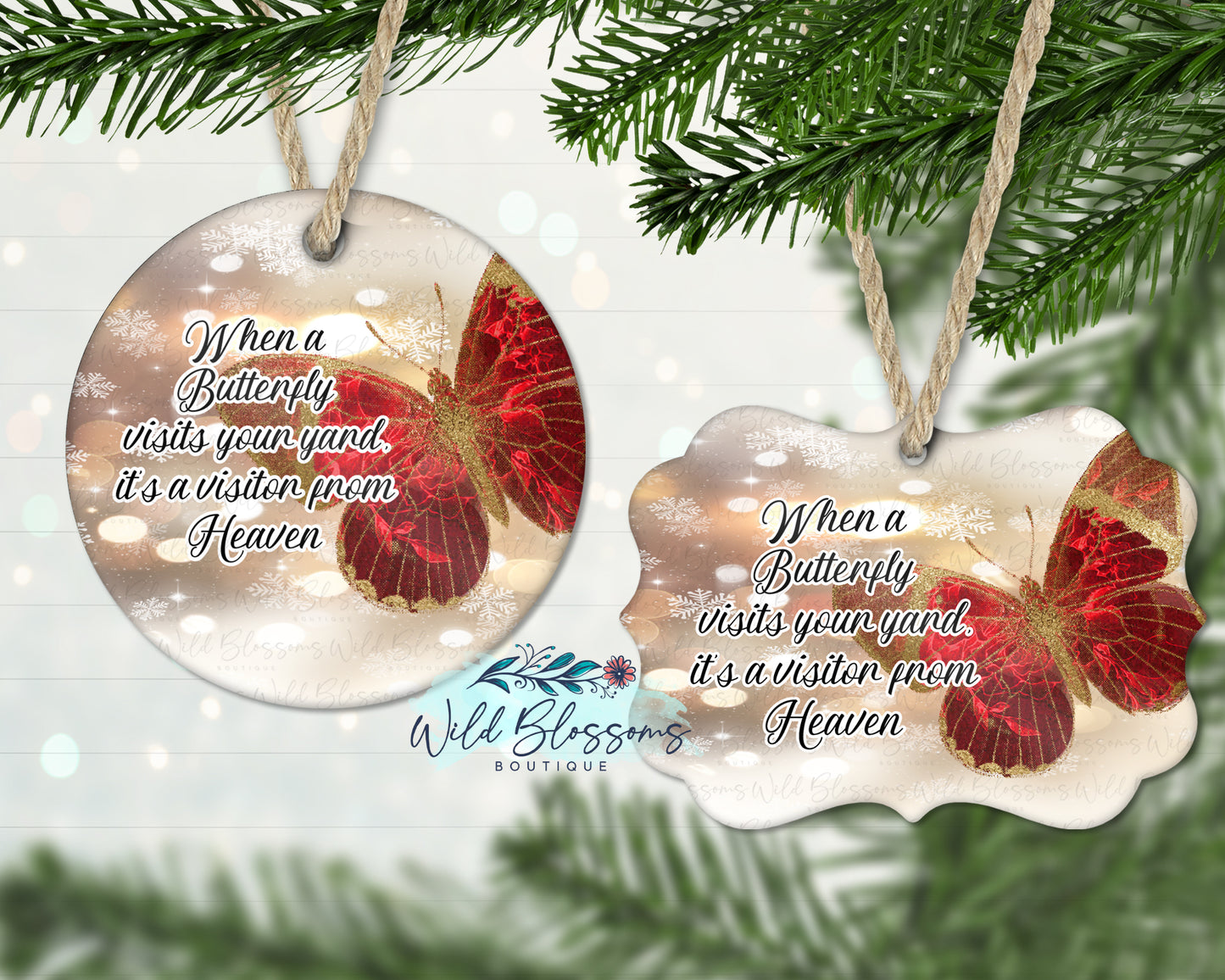 Butterfly Remembrance Ornament