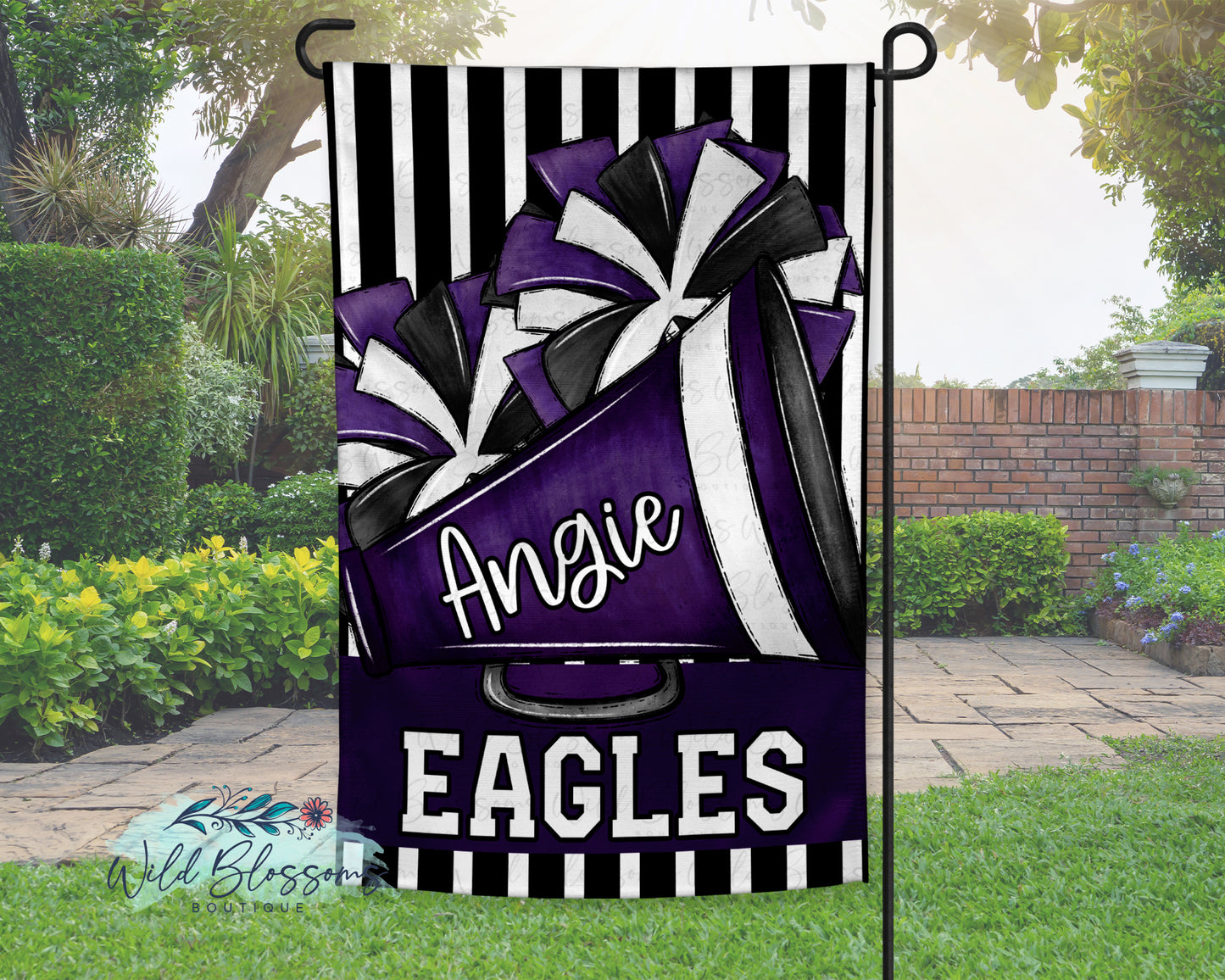 Personalized Cheer Garden Flag