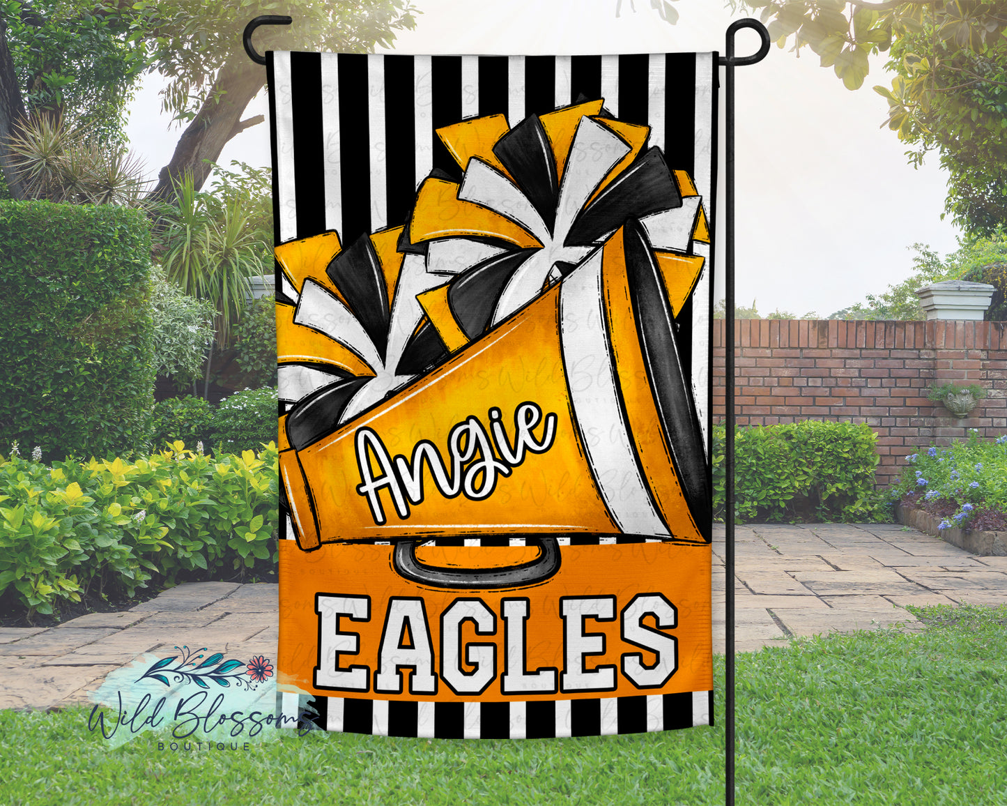 Personalized Cheer Garden Flag