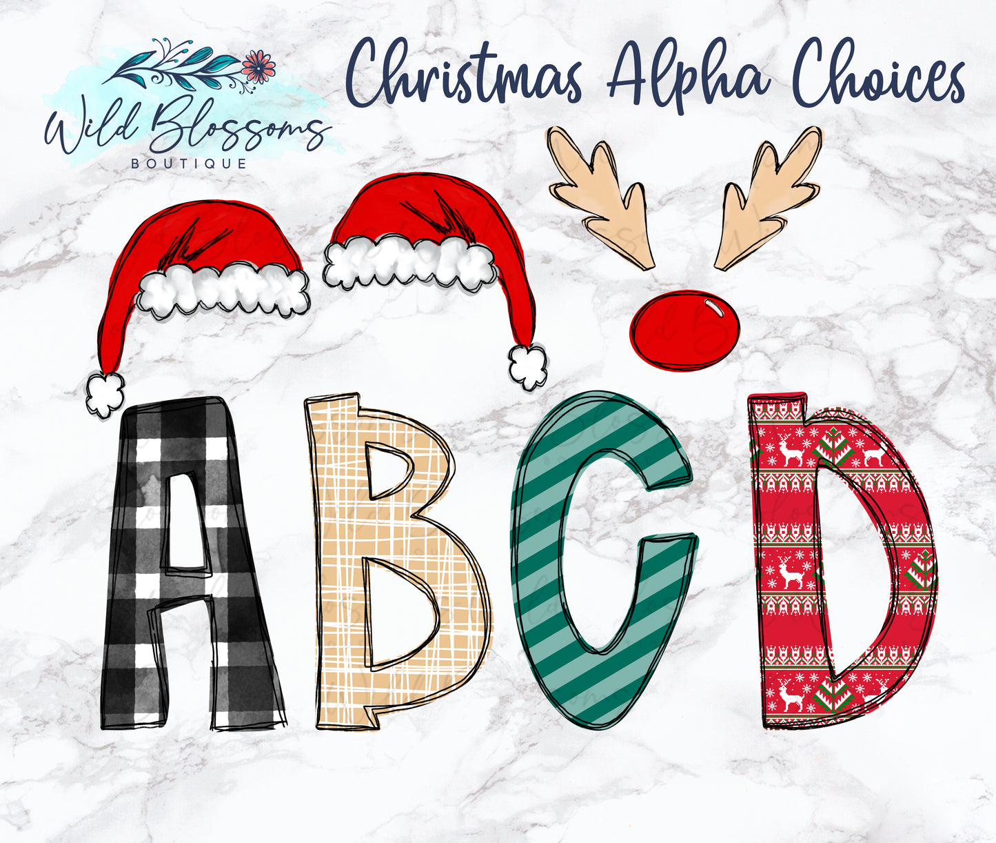 Christmas Alphabet Name Ornament