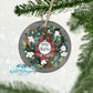 Cotton Buffalo Plaid Christmas Wreath Ornament