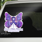 Domestic Violence Awareness Butterfly Decal