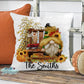 Fall Scarecrow Gnome Personalized Pillow