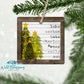 Farmhouse Family Name Christmas Tree Trio Ornament