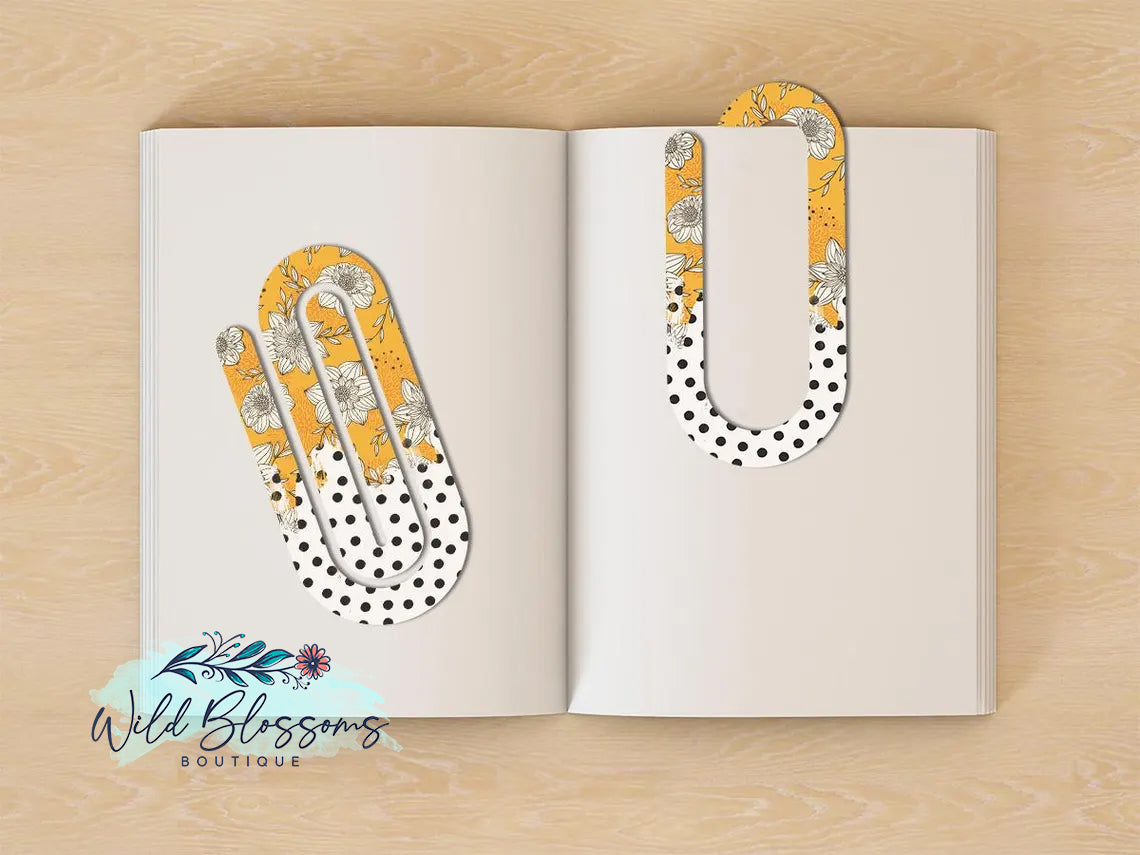 Paper Clip Bookmarks - 13 Designs to Choose From