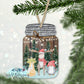 Winter Christmas Critters Mason Jar Ornament