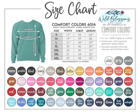 Comfort Colors 6014 Long Sleeve Tee