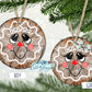 Wooden Gingerbread Boy and Girl Ornament