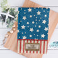 Patriotic Stars And Stripes American Flag Personalized Kitchen Towel