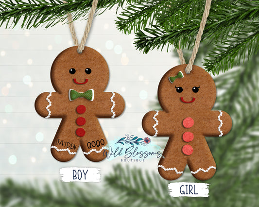 Boy or Girl Gingerbread Ornament