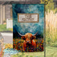 Highland Cow Personalized Kitchen Towel