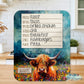 Highland Cow Personalized Kitchen Towel