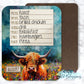 Highland Cow Menu Dry Erase Board