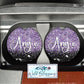 Black And Purple Glitter License Plate