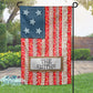 Lace Patchwork American Flag Personalized Garden Flag