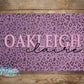 Lavender Leopard Print Baby Lovie Blanket