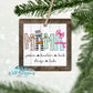 Snowman Alphabet Name Ornament