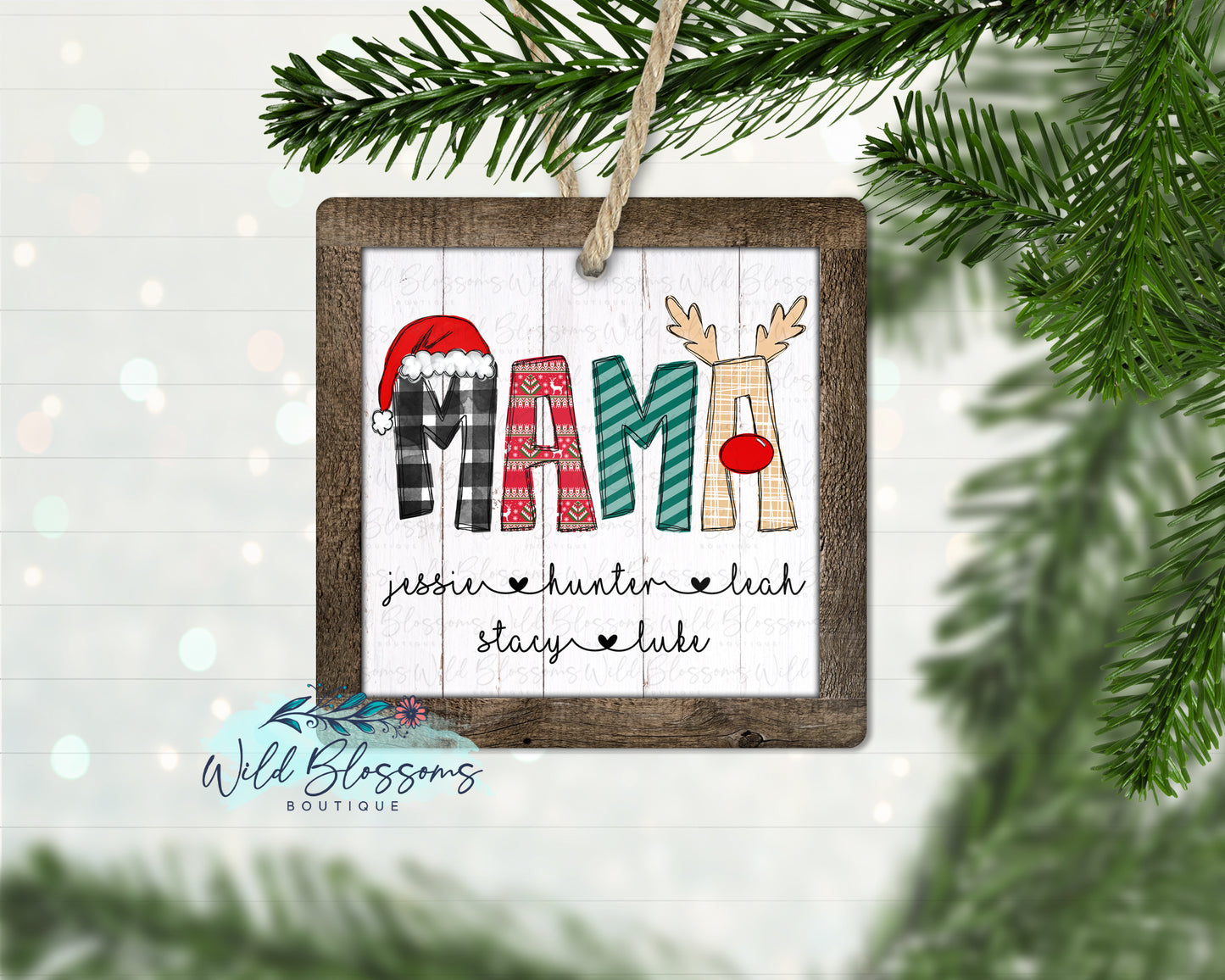 Christmas Alphabet Name Ornament