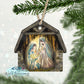 Nativity Scene Barn Ornament