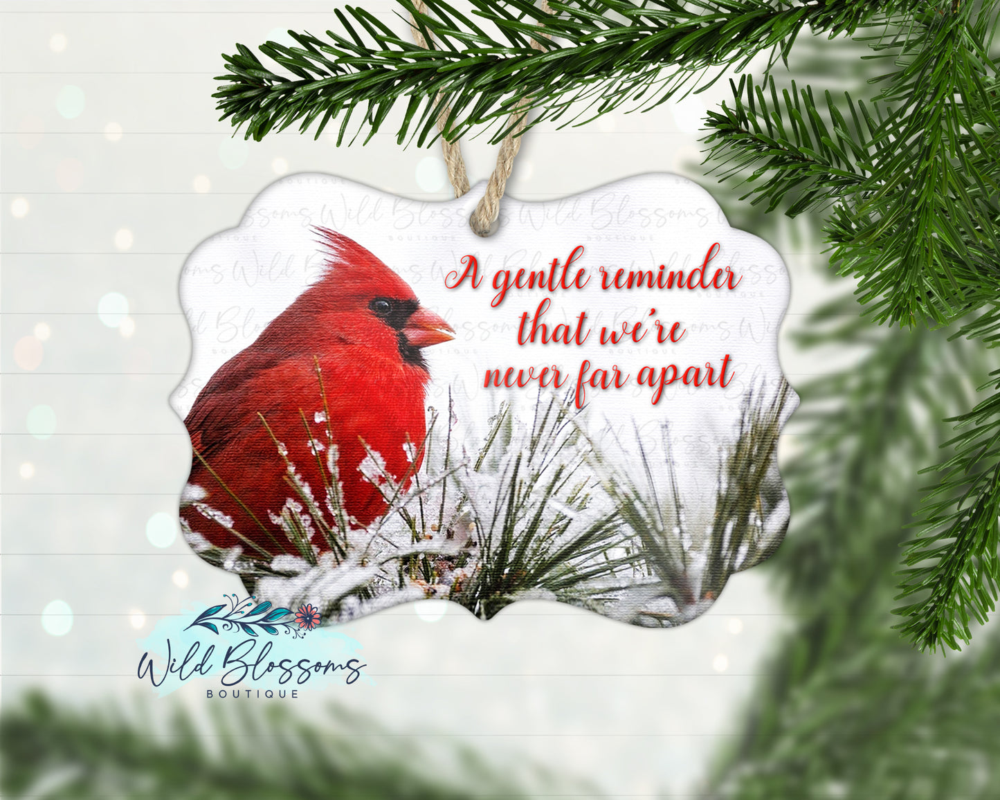 Winter Cardinal Remembrance Ornament