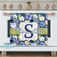 Blue Floral Kitchen Towel