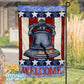 Patriotic Liberty Bell Garden Flag