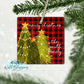 Red Buffalo Plaid Christmas Trees Ornament