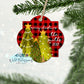 Red Buffalo Plaid Christmas Trees Ornament