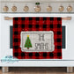 Red Buffalo Plaid Christmas Tree Kitchen Towel