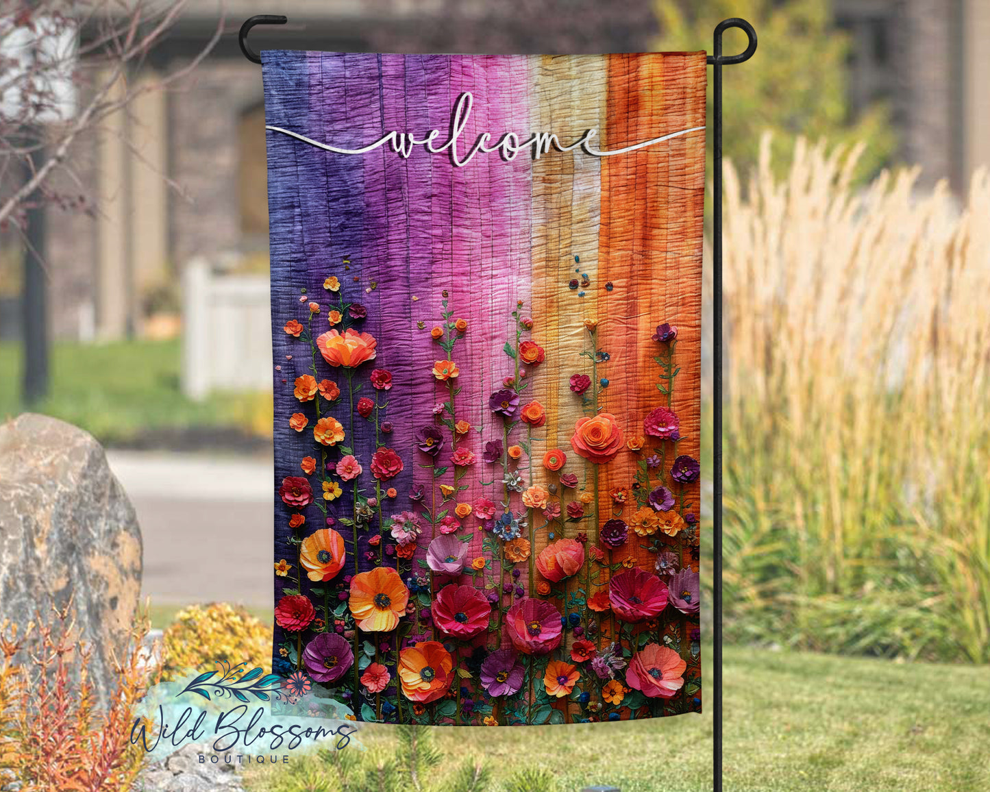 Spring Floral Garden Flag