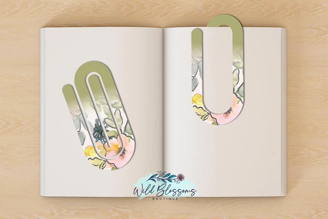 Paper Clip Bookmarks - 13 Designs to Choose From