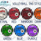 Personalized Volleyball Bag Tag