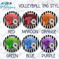 Personalized Volleyball Bag Tag