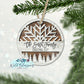 Wooden Snowflake Personalized Ornament