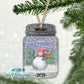 Winter Snowman Mason Jar Ornament