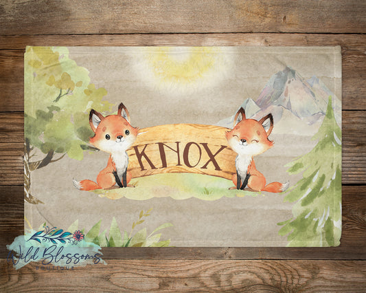 Woodland Fox Baby Lovie Blanket