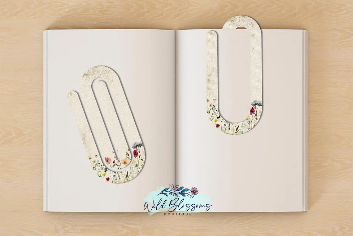 Paper Clip Bookmarks - 13 Designs to Choose From