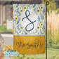 Yellow And Blue Floral Garden Flag